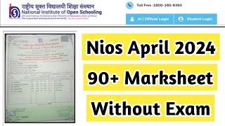 Nios 90+ Original Certificate Without Exam | Task Is Helping (NIOS) #nios #exam #result #marksheet