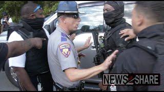 Police Confront Black Panther groups in Brookhaven, Mississippi