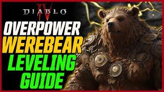 Overpower Werebear Druid Leveling Guide (1-50)! Best Aspects & Vampiric Powers // Diablo 4 Season 2