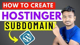 How to create subdomain and install WordPress in Hostinger