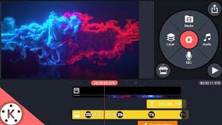 How to Make Neon Colourful Smoke Logo Reveal Animation intro in kinemaster