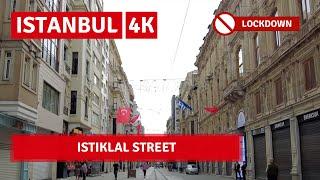 Lockdown In Istanbul City Walking Tour |Istiklal Street |6 May 2021|4k UHD 60fps