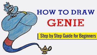 How to Draw Genie | Easy Drawing Lesson | Aladdin