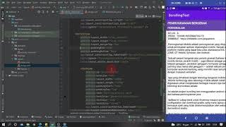 Membuat Scrolling Text, Text View, Dan Memberi Icon Aplikasi Dengan Android Studio