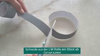 Reflektorstreifen Regenponcho DIY, selbstklebender Reflektor Stoff für Textilien macht dich sichtbar