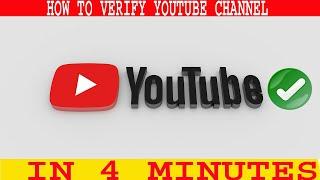 How To VERIFY YouTube Channel In Mobile 2021