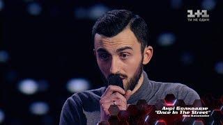 Anri Bolkvadze 'Once In The Street' – Blind Audition – The Voice of Ukraine – season 8