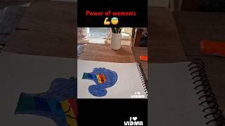 Tap above for new women's day drawing video/women's creativearts # youtubesharts# youtubeislife#‍