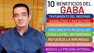 10 BENEFICIOS DEL GABA SUEÑO ESTRÉS ANSIEDAD DEPRESIÓN MUSCULO OBESIDAD ALIMENTOS QUE SUBEN EL GABA