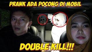 PRANK ADA POCONG DI MOBIL AUTO TERIAK Turunin Gue!!!