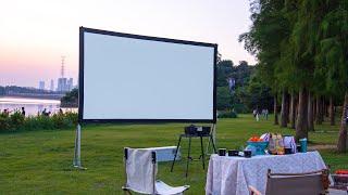 How to Install Outdoor Portable Fast Fold Projection Screen