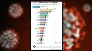 New animated graphs show COVID-19 numbers by state