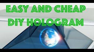 How to make an easy and cheap DIY holographic display