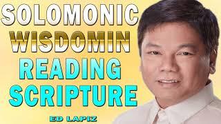 Ed Lapiz Preaching 2024 - Solomonic Wisdomin Reading Scripture