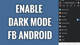 How To Enable Dark Mode On Facebook Android