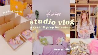 studio vlog  settling in my NEW STUDIO! & prep for autumn with me | Small Business Diaries