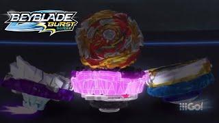 Shu & Lain Vs Lui & Dante - Full Battle - Beyblade Burst Surge Episode 22 English Dub No Music