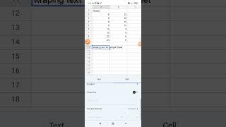 How to Wrap Text on Google Sheet Mobile