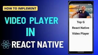 How to add video in React Native | Video Player in React Native | React Native Tutorial
