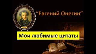 #Мои любимые цитаты А .С .Пушкина из романа Евгений Онегин