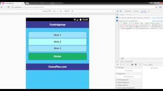 CursoPlus.com Controlgroup en JQuery Mobile