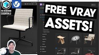 FREE Assets for Vray! How to Use Chaos Cosmos! (Detailed Tutorial)