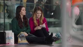 Katie Stevens and Meghann Fahy wearing black socks