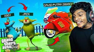 GTA 5 : Franklin met Oggy & Got David Putra 2000cc !