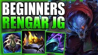 HOW TO SOLO CARRY GAMES WITH RENGAR JUNGLE FOR BEGINNERS IN S14! - Gameplay Guide League of Legends