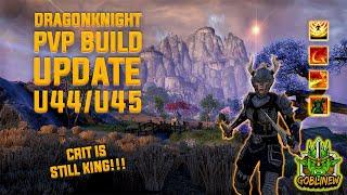 ESO DRAGONKNIGHT PVP BUILD UPDATE l U44/U45 l 1VX, 2VX, 3VX l Crit is still King l ESO DK PVP BUILD