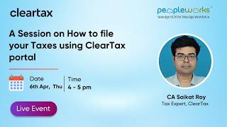 How to file your taxes using ClearTax