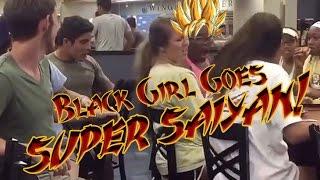 White guy pulls black girls weave out! (Black Girl Goes Super Saiyen)