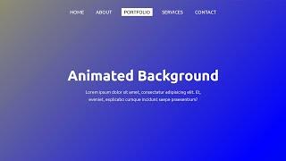 Animated Gradient Background using HTML CSS | CSS Animation