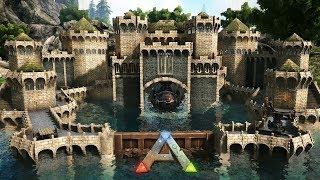 Ark: Mosasaurus Platform Base - Underwater Castle (Speed Build)