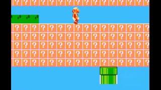 Super Mario Bros. (NES): Modifying address 074E to glitch out level layouts and level types