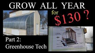 PASSIVE SOLAR GREENHOUSE grow for $130 a year?! Pt 2: Greenhouse Build Details