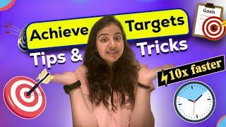 How to achieve targets? | Tips and Tricks | CA Nandini Agrawal