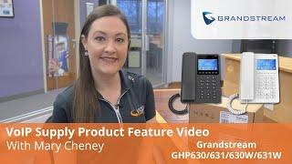 Grandstream GHP630, GHP631, GHP630W, GHP631W Hotel Phone Product Feature Video | VoIP Supply