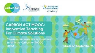 Carbon Act MOOC: Innovative Teaching for Climate Solutions
