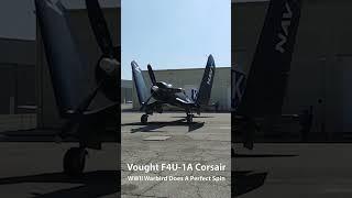 F4U Corsair - Perfect Spin & Wing Fold #shorts