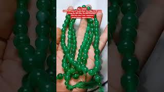 Bisa CODAM571Paket 3 Tasbih Giok Cina hijau isi 33 butir,harga Rp 250 Ribu Wa 085792493877,dim9