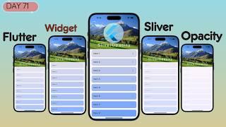 Flutter SliverOpacity and SliverList Tutorial | Sliver Widgets for App Design in Flutter