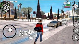  GTA San Andreas Android Remastered HD Graphics MOD Winter Edition (PC) Style - GTA SA ANDROID