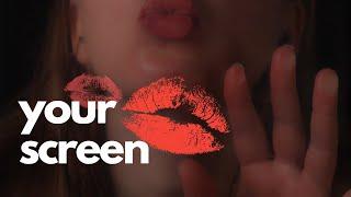 ASMR Glass Kisses Effect  Kissing Your Screen (Personal Attention)  Mouth Sounds to Fall Asleep 