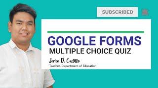 Google Forms: Free Online Multiple Choice Quiz Maker