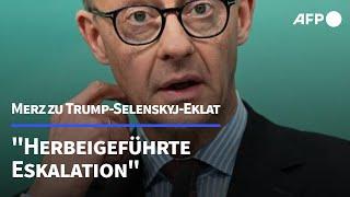 Merz: Trump-Selenskyj-Eklat war "herbeigeführte Eskalation" | AFP