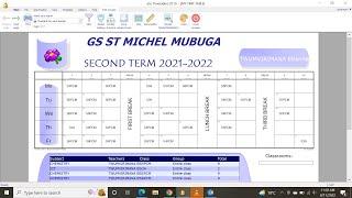 HOW TO DESIGN AND PRINT aSc TIMETABLES