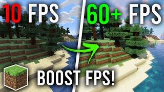 How To Boost FPS In Minecraft (Any Version) | Minecraft FPS Boost Guide [Best Settings]