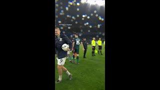 "Grealish, do you want to feel it?" Haaland teases Grealish with his hat-trick ball#shorts