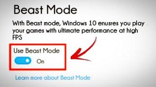 Turn On BEAST MODE - Turn Your PC into a GAMING PC in 10 Minutes